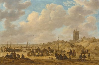 エグモンド・アーン・ゼーのビーチ 作： Jan Josephsz van Goyen