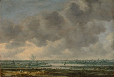 ハーレムとハーレンマーメールの眺め、1646 作： Jan Josephsz van Goyen