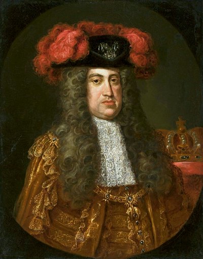 ハプスブルク家の皇帝シャルル6世（1685-1740）と金羊毛勲章の肖像画 作： ヤン・クペッキー