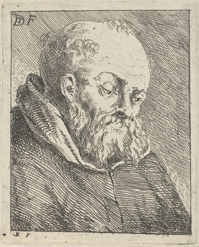 僧侶の肖像 作： Jan Lauwryn Krafft (I)