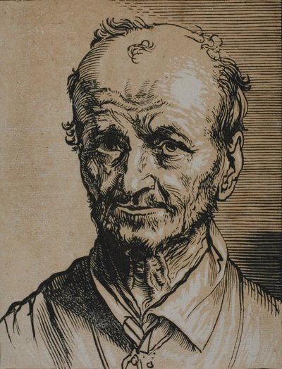 前を向く男性の胸像 作： Jan Lievens