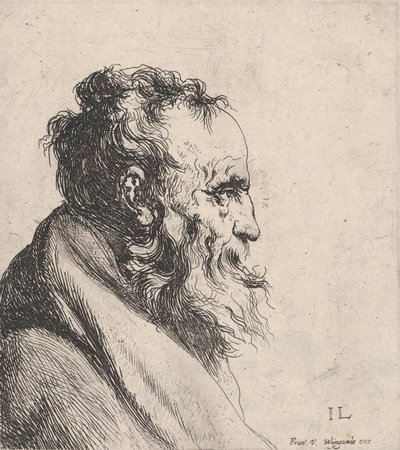 老人の胸像、1620-74。 作： Jan Lievens