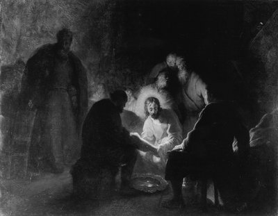 弟子たちの足を洗うキリスト 作： Jan Lievens
