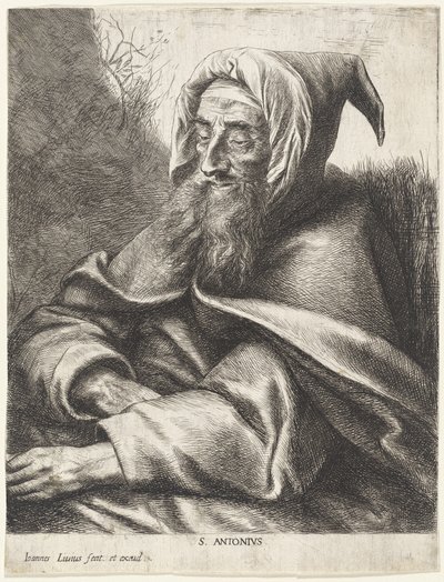 聖アントニウス 作： Jan Lievens