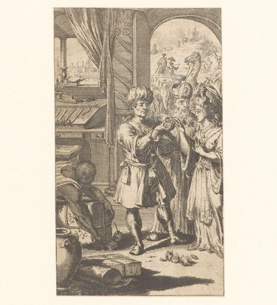 ムハンマドとハディジャの結婚式 作： Jan Luyken (possibly)