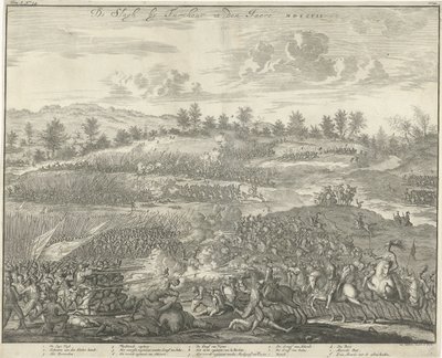 トルンハウトの戦い、1597 年 De Slagh by Turnhout in den Jaere MDXCVII (オブジェクトのタイトル) 作： Jan Luyken