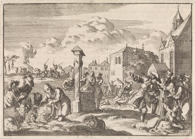 ニオールトでのマルソーによるプロテスタントの迫害、1682 年 作： Jan Luyken
