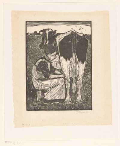 ミルクメイド 作： Jan Mankes (signed by artist)