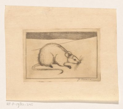 ねずみ 作： Jan Mankes (signed by artist)