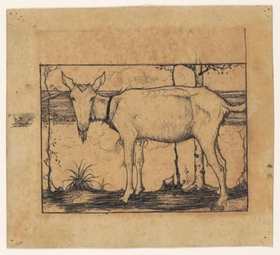 溝側のヤギ 作： Jan Mankes