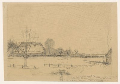 Eerbeek の冬の風景 作： Jan Mankes