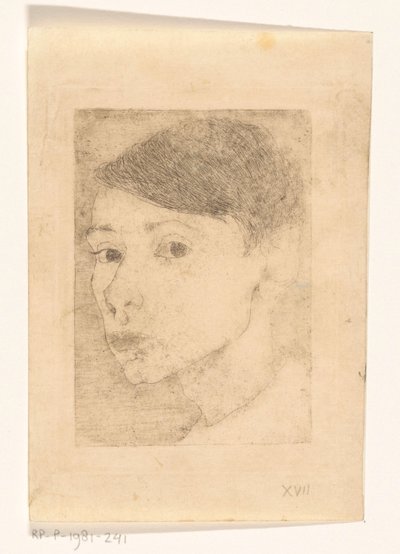 自画像 作： Jan Mankes