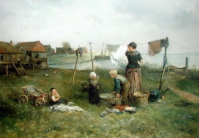 洗濯物を干す 作： Jan Mari Henri Ten Kate