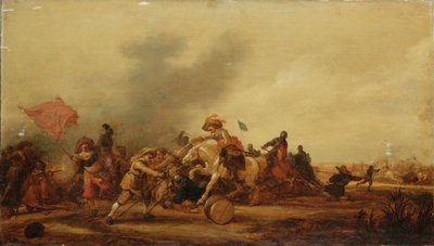 騎兵と歩兵の間の交戦、1634 作： Jan Martszen de Jonge
