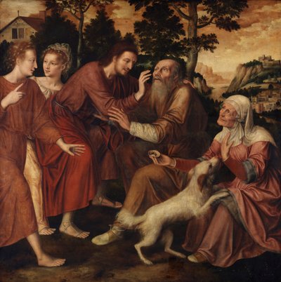 A Cura de Tobit (óleo sobre painel) 作： Jan Massys or Metsys