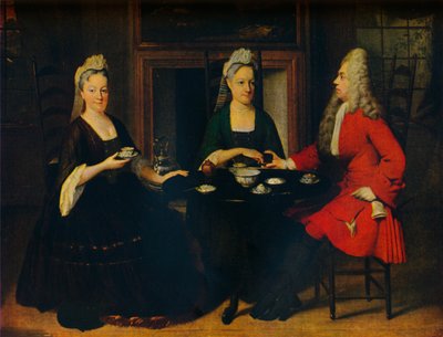 カンバセーション・ピース」、c1735 作： Jan Maurits Quinkhard