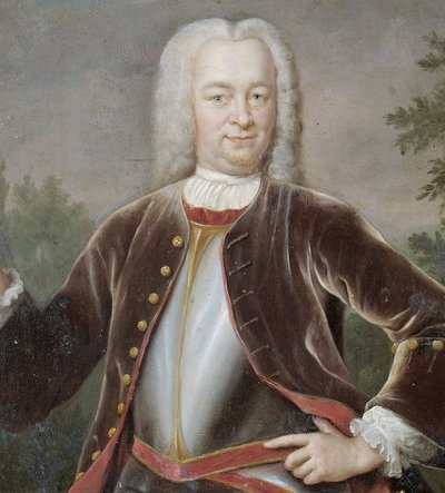 オランダ：グスタフ・ウィレム・ファン・イムホフ男爵（1705-50）。総督（1743-50年） オランダ東インド会社総督グスタフ・ウィレム・ファン・イムホフ男爵の肖像画 作： Jan Maurits Quinkhard