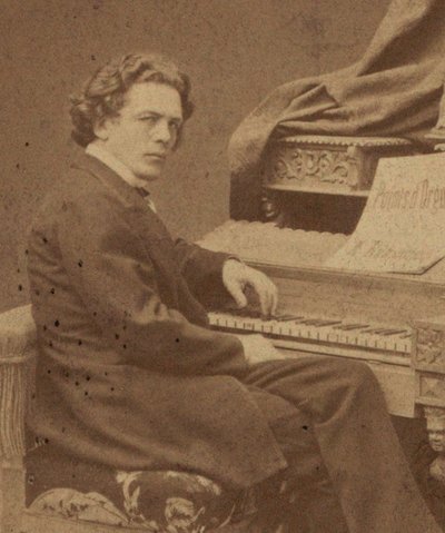 作曲家アントン・ルビンスタインの肖像、1829～1894年、1860～1870年頃。 作： Jan Mieczkowski