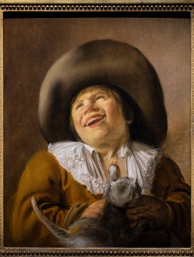 猫にひっかかれた少年 作： Jan Miense Molenaer