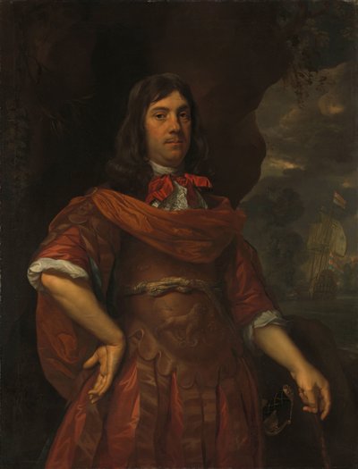 コーネリス・トランプ（1629-91）。 中将 作： Jan Mijtens