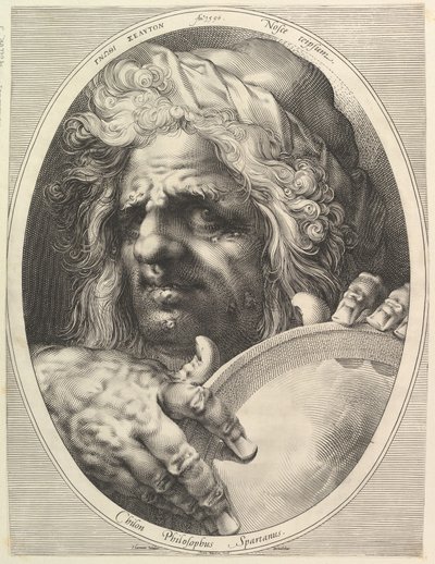 スパルタの立法者・哲学者チロン（1615年頃）。 作： Jan Muller