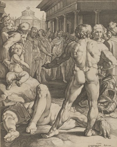 ユリシーズとイルスの戦い 1590年 作： Jan Muller
