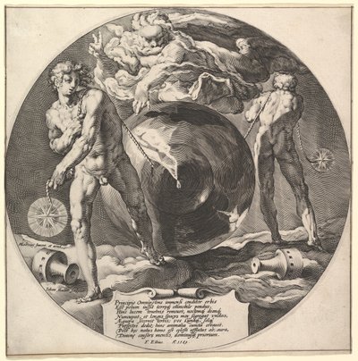タイトル: 世界の創造、約。 1592年。 作： Jan Muller