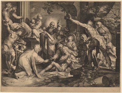 ラザロの復活 作： Jan Muller after Abraham Bloemaert