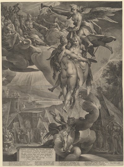 芸術の神格化 作： Jan Muller, after Bartholomaeus Spranger