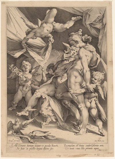 金星と水星 作： Jan Muller, after Bartholomaeus Spranger