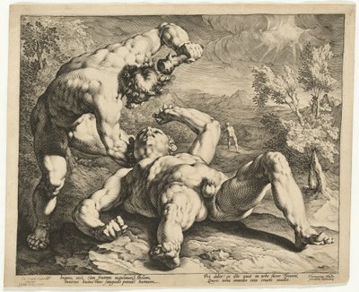 カイン・キリング・アベル 作： Jan Muller, after Cornelis Cornelisz van Haarlem