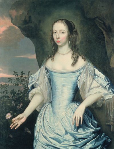 女性の肖像、1662 作： Jan Mytens or Mijtens