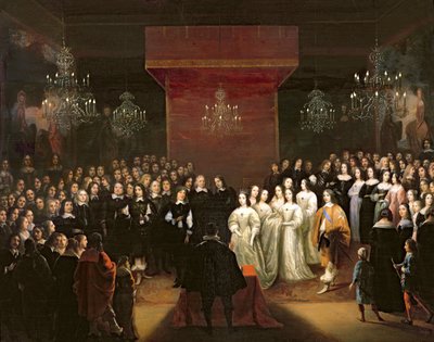 フレデリック・ウィリアムの結婚（1620-88）ブランデンブルクの選挙人王子とルイーズヘンリエッテ（1627-67）ナッソーの王女、1646 作： Jan Mytens or Mijtens