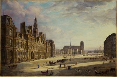 ロテル・ド・ヴィル、1868年、油彩・カンヴァス 作： Jan Ostoja Mioduszewski