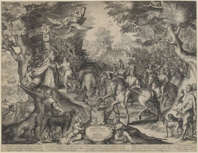 繁栄する合衆国州の寓話 作： Jan Pietersz Saenredam