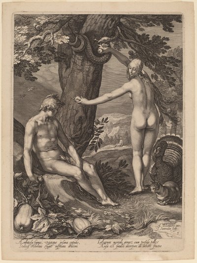 男の誘惑 作： Jan Pietersz Saenredam after Abraham Bloemaert