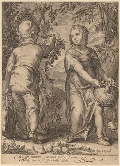 秋 作： Jan Pietersz Saenredam after Hendrik Goltzius