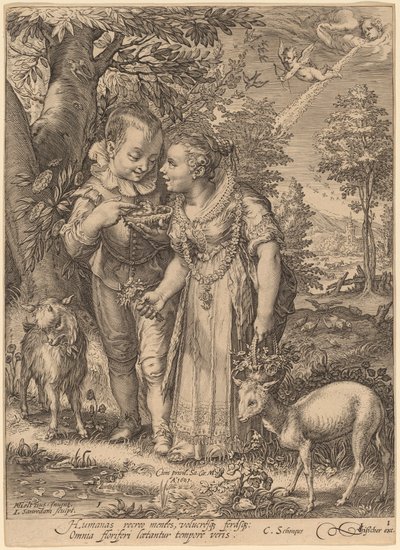 春 作： Jan Pietersz Saenredam after Hendrik Goltzius