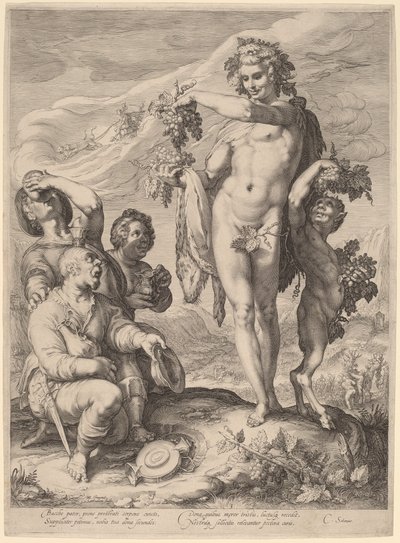 バッカスのカルト 作： Jan Pietersz Saenredam, after Hendrik Goltzius