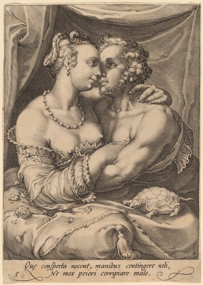 接する 作： Jan Pietersz Saenredam after Hendrik Goltzius