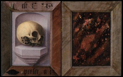 Fransiskaanilustarin diptyykin ulkopuoli (öljy kankaalle) 作： Jan Provoost