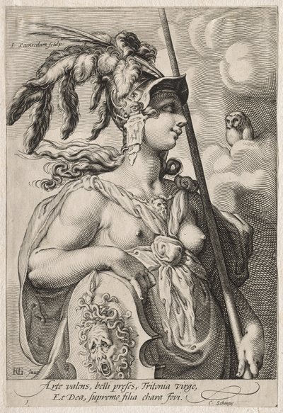3つの女神、c。 1595年。 作： Jan Saenredam
