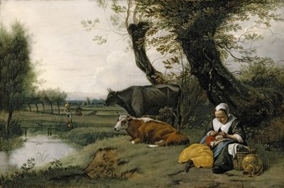 牧歌的な場面、c.1667-1668 作： Jan Siberechts