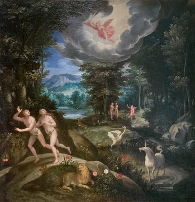 地上の楽園からの追放 1586-89年頃 油彩・カンヴァス 作： Jan Soens