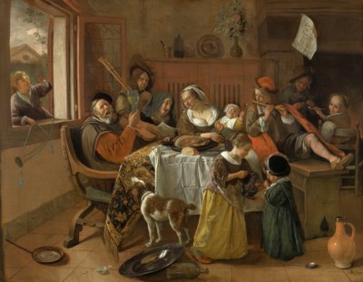 幸せな家族 作： Jan Havickszoon Steen