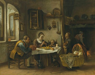 肉の前の恩寵 作： Jan Steen