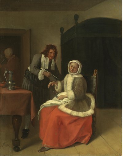 ラヴァーズ・アット・ワイン 作： Jan Steen