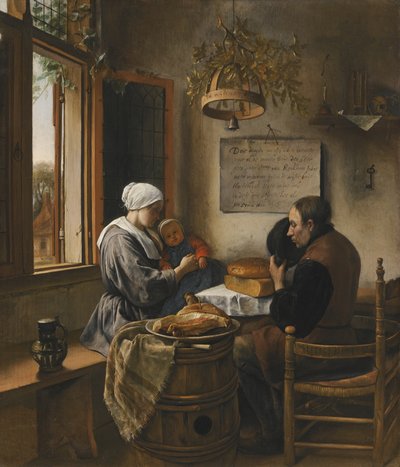 食事の前の祈り 作： Jan Steen