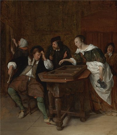 トライクトラックの選手たち 作： Jan Steen