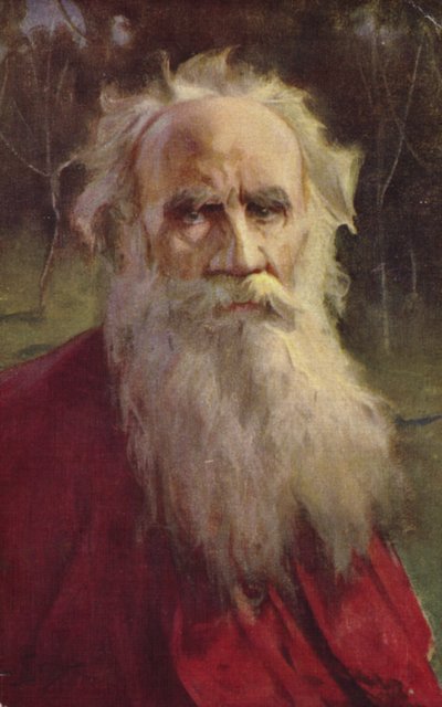 レオ・トルストイ、ロシアの小説家 作： Jan Styka